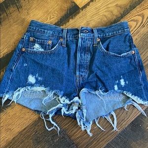 Free people Levi’s 501 high rise jean shorts